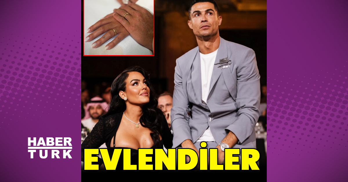 Cristiano Ronaldo ile Georgina Rodríguez evlendi - Habertürk