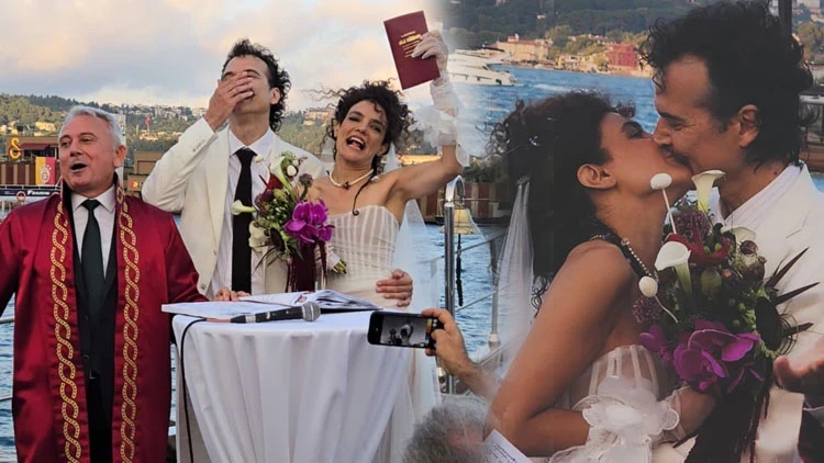Teknede nikah... Ünlü oyuncu evlendi! - Hürriyet