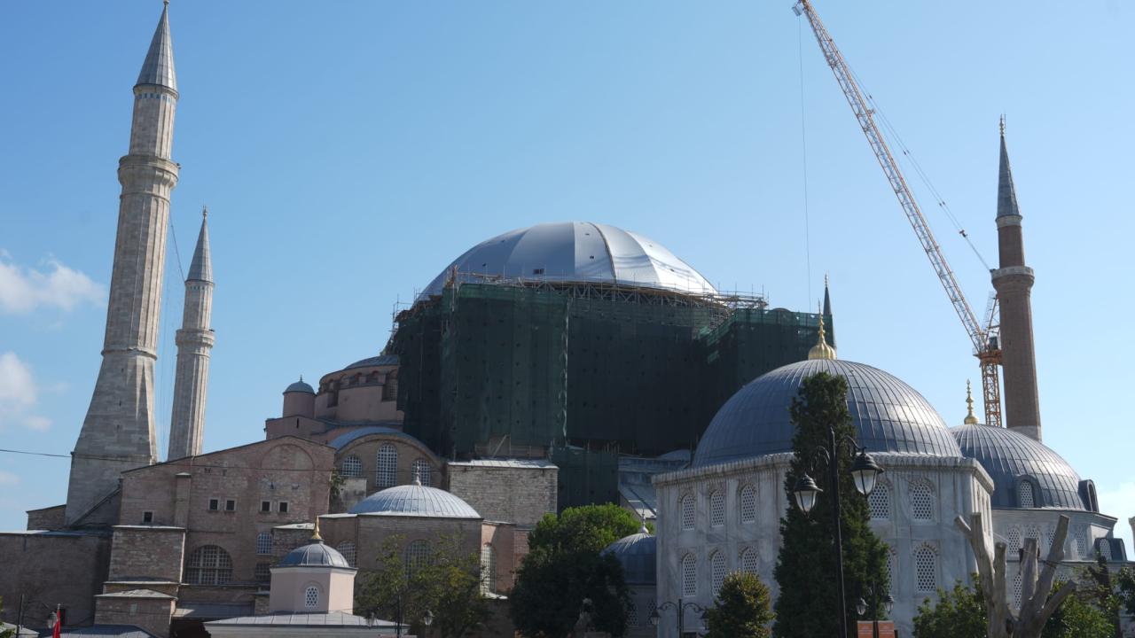Ayasofyanın kubbesinde güçlendirme ve konservasyon çalışmaları başlıyor