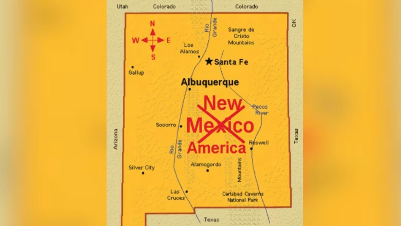 New Mexico Valisi'nden, Trump'ın eyaletin adını New America olarak paylaşmasına tepki