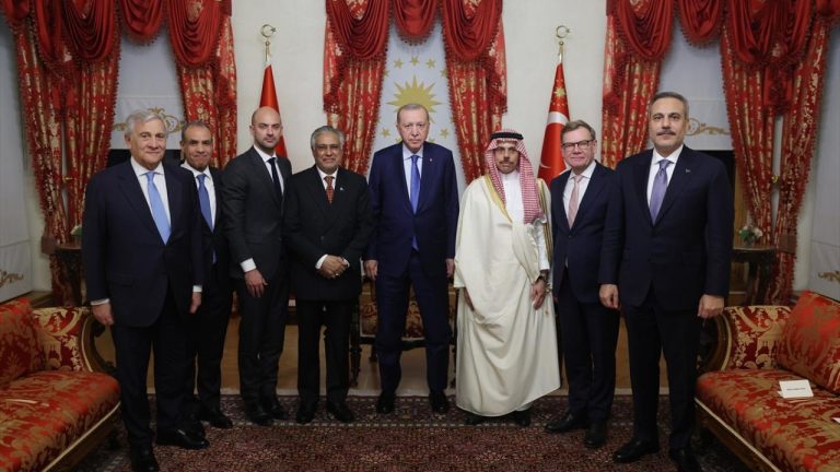 Cumhurbaşkanı Erdoğan, 6 ülkenin dışişleri bakanlarını kabul etti