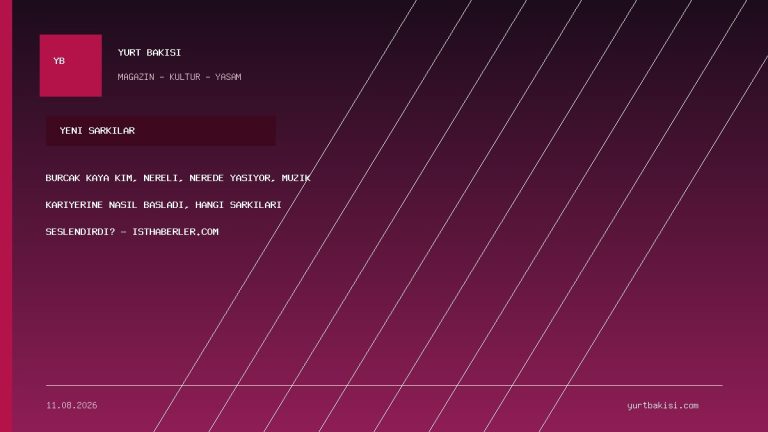 Burçak Kaya kim, nereli, nerede yaşıyor, müzik kariyerine nasıl başladı, hangi şarkıları seslendirdi? - isthaberler.com